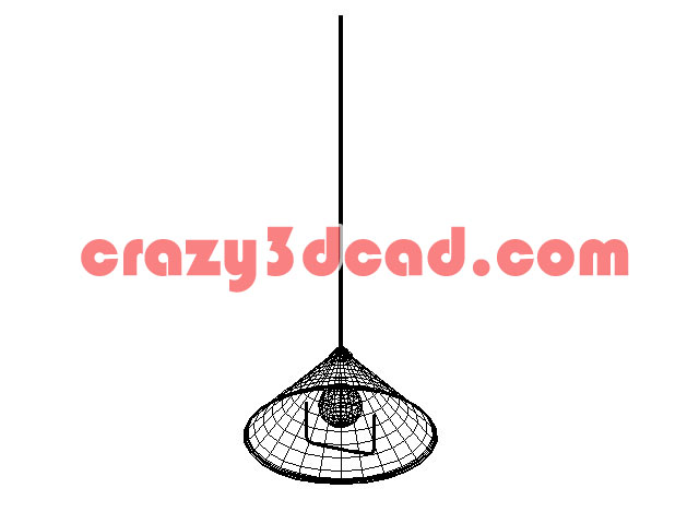 Restaurant chandelier Cad 3D model
